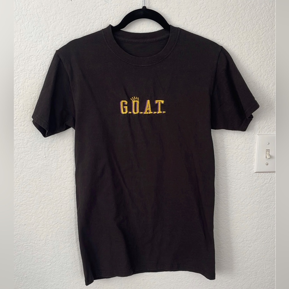 Black embroidered t-shirt